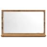 Artisan Oak Bathroom Mirror Cabinet - 60x11x37 cm