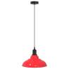 Adjustable Gloss Red E27 Pendant Lamp - Stylish Lighting