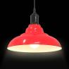 Adjustable Gloss Red E27 Pendant Lamp - Stylish Lighting