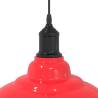 Adjustable Gloss Red E27 Pendant Lamp - Stylish Lighting