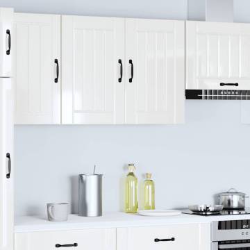 High Gloss White Kitchen Wall Cabinet - Lucca | HipoMarket