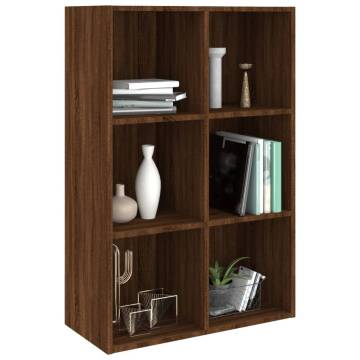 Brown Oak Book Cabinet Sideboard - Stylish Storage Solution