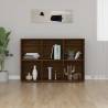 Brown Oak Book Cabinet Sideboard - Stylish Storage Solution