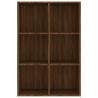 Brown Oak Book Cabinet Sideboard - Stylish Storage Solution