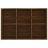 Brown Oak Book Cabinet Sideboard - Stylish Storage Solution