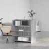 Reception Desk Grey Sonoma - Durable & Stylish 100x50 cm