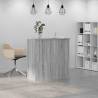 Reception Desk Grey Sonoma - Durable & Stylish 100x50 cm