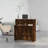 Reception Desk Smoked Oak - 100x40x104 cm Engineered Wood