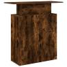 Reception Desk Smoked Oak - 100x40x104 cm Engineered Wood