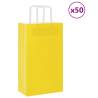  Paper Bags 50 pcs with Handles Yellow 21x11x36 cm Colour yellow Size 21 x 11 x 36 cm Quantity in Package 50 