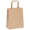 Brown Paper Bags (250 pcs) with Handles – 18x8x22 cm | HipoMarket