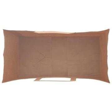 Brown Paper Bags (250 pcs) with Handles – 18x8x22 cm | HipoMarket