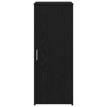 Black Storage Cabinet - 40x45x103.5 cm | Engineered Wood