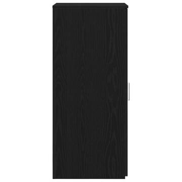 Black Storage Cabinet - 40x45x103.5 cm | Engineered Wood