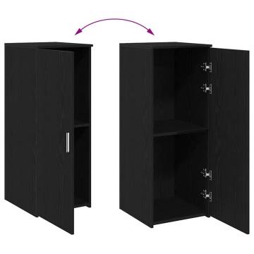 Black Storage Cabinet - 40x45x103.5 cm | Engineered Wood