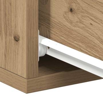 Floating Nightstands 2 pcs in Artisan Oak - Stylish Storage Solution