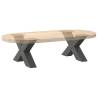 X-Shaped Coffee Table Legs - Anthracite Steel, 2 pcs | HipoMarket