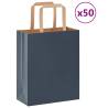  Paper Bags 50 pcs with Handles Blue 18x8x22 cm Colour blue Size 18 x 8 x 22 cm Quantity in Package 50 