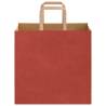 Red Paper Bags with Handles - 50 pcs | Eco-Friendly Packaging