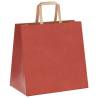 Red Paper Bags with Handles - 50 pcs | Eco-Friendly Packaging