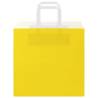 Yellow Paper Bags with Handles - 50 pcs - Eco-Friendly Choice