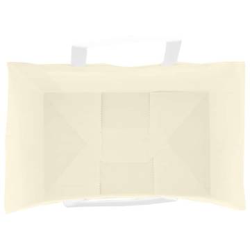 Yellow Paper Bags with Handles - 50 pcs - Eco-Friendly Choice