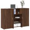  Reception Desk Brown Oak 155x50x103.5 cm Engineered Wood Colour brown oak Size 155 x 50 x 103.5 cm 