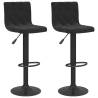 Elegant Black Velvet Bar Stools - Set of 2 | Hipo Market