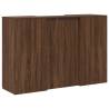 Reception Desk Brown Oak - Stylish Engineered Wood Design