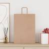 Sustainable Brown Paper Bags with Handles - 50 pcs | HiPoMarket