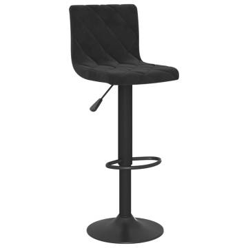 Elegant Black Velvet Bar Stools - Set of 2 | Hipo Market