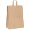 Sustainable Brown Paper Bags with Handles - 50 pcs | HiPoMarket