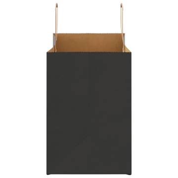 Buy 50 Black Paper Bags with Handles - Eco-Friendly & Durable