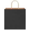 250 Pack Black Paper Bags with Handles | Sustainable Shopping