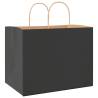 250 Black Paper Bags with Handles - Eco-Friendly & Durable