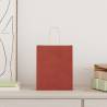 250 Red Paper Bags with Handles | Sustainable & Versatile