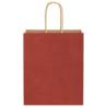 250 Red Paper Bags with Handles | Sustainable & Versatile