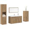  4 Piece Bathroom Furniture Set Artisan Oak Engineered Wood Colour artisan oak Size 90 x 38.5 x 46 cm Number of 1 Number of Pieces 