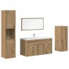 4 Piece Artisan Oak Bathroom Furniture Set | HipoMarket