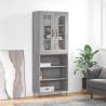  Highboard Grey Sonoma 69.5x34x180 cm Engineered Wood Colour grey sonoma Quantity in Package 1 Model 3 shelves 