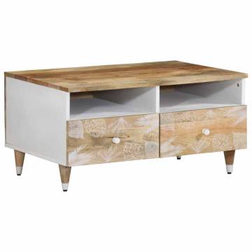 Coffee Table 80x54x40 cm Solid Wood Mango - Unique & Durable