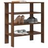  Shoe Rack Brown Oak 61x32x70 cm Engineered Wood Colour brown oak Quantity in Package 1 Height 70 cm Number of 