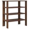 Shoe Rack Brown Oak 61x32x70 cm | Durable Engineered Wood