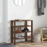 Shoe Rack Brown Oak 61x32x70 cm | Durable Engineered Wood