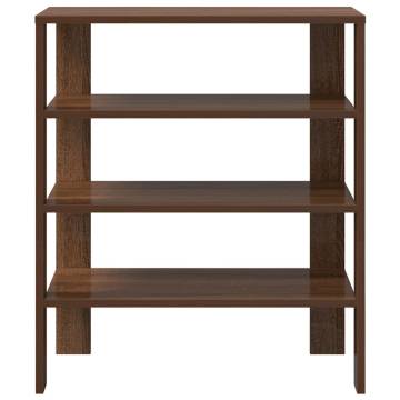 Shoe Rack Brown Oak 61x32x70 cm | Durable Engineered Wood