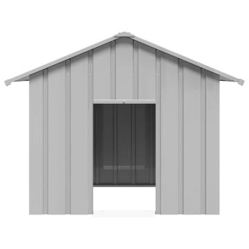 Durable Dog House with Roof - 131x101x102 cm Galvanised Steel