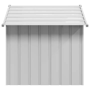 Durable Dog House with Roof - 131x101x102 cm Galvanised Steel