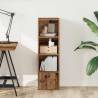 Stylish Old Wood Bookcase - 31x24x102 cm | Hipo Market