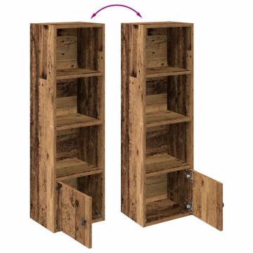 Stylish Old Wood Bookcase - 31x24x102 cm | Hipo Market