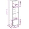 Stylish Old Wood Bookcase - 31x24x102 cm | Hipo Market